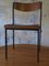 Teak and Iron Stacking Chairs, 1960s, Set of 2 1