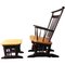 Rocking Chair Glider et Ottomane, 1960s, Set de 2 1