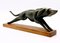 Vintage Art Deco Style Carved Hunting Dog Figurine, 1950s 3