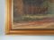 Scandinavian Artist, The Deer by the Road, 1970s, Oil on Canvas, Framed 4