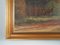 Scandinavian Artist, The Deer by the Road, 1970s, Oil on Canvas, Framed, Image 4