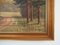 Scandinavian Artist, The Deer by the Road, 1970s, Oil on Canvas, Framed 6