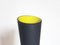 Vintage Black and Yellow Murano Glass Vases, 1950s, Set of 3 7