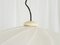 Lámpara colgante italiana era espacial de plástico y metal cromado, años 60, Imagen 5