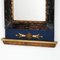 Holzspiegel mit Lyra Motiv, 1840er 2