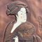 Decoración de pared japonesa Takashima Ohisa de Utamaro, años 50., Imagen 4
