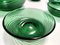 Green Empoli Blown Glass Dessert Bowls from Vetreria Etrusca, 1950s, Set of 10 9