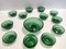 Green Empoli Blown Glass Dessert Bowls from Vetreria Etrusca, 1950s, Set of 10, Image 1