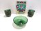 Grüne Empoli Dessertschalen aus mundgeblasenem Glas von Vetreria Etrusca, 1950er, 10 Set 2