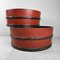 Japanese Lacquered Wooden Tubs, 1920s, Set of 2 1