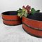 Japanese Lacquered Wooden Tubs, 1920s, Set of 2 2