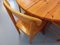 Mesa de comedor y sillas redondas de pino, años 70. Juego de 5, Imagen 9