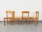 Mesa de comedor y sillas redondas de pino, años 70. Juego de 5, Imagen 18