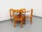 Mesa de comedor y sillas redondas de pino, años 70. Juego de 5, Imagen 23