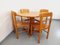 Round Dining Table & Chairs in Pine, 1970s, Set of 5 22