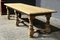 Large French Farmhouse Dining Table in Bleached Oak, 1925 7