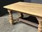 Large French Farmhouse Dining Table in Bleached Oak, 1925 11