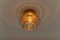 Lampada da incasso in vetro ambrato di Limburg, anni '60, Immagine 2