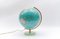 Mid-Century Modern Illuminated Glass Globe on a Brass Tripod Base, 1960s 2