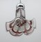 Mid-Century Modern Murano Glass and Steel Pendant from AV Mazzega, Italy, 1970s 5