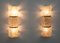 Italian Modern Murano Glass and Brass Wall Sconces, 1980s, Set of 2 2