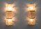 Italian Modern Murano Glass and Brass Wall Sconces, 1980s, Set of 2, Image 2