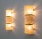 Italian Modern Murano Glass and Brass Wall Sconces, 1980s, Set of 2 5