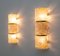 Italian Modern Murano Glass and Brass Wall Sconces, 1980s, Set of 2, Image 5