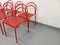 Vintage Red Metal Chairs, 1980s, Set of 6 12