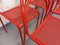 Vintage Red Metal Chairs, 1980s, Set of 6 15