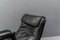 Swiss Buffalo Leather Lounge Chair and Ottoman from De Sede, 1970s, Set of 2, Image 9