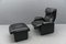Swiss Buffalo Leather Lounge Chair and Ottoman from De Sede, 1970s, Set of 2 1