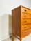 Small Vintage Danish Bow Front Dresser in Teak by Kai Kristiansen, 1960s 4