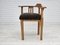 Danish Reupholstered Armchair in Oak, 1950s, Image 3