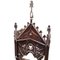 Antique Gothic Wall Chapel on Carved Wood and Crystal, Image 2