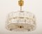 Kronleuchter aus Messing & Kristallglas von Carl Fagerlund für Orrefors, 1960er 11