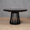 Round Black Wood Dinning Table by Angelo Mangiarotti, 1970, Image 5