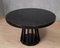 Round Black Wood Dinning Table by Angelo Mangiarotti, 1970, Image 7