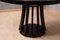 Round Black Wood Dinning Table by Angelo Mangiarotti, 1970 3