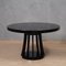 Round Black Wood Dinning Table by Angelo Mangiarotti, 1970, Image 8