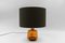 Mid-Century Modern Orange Glass Table Lamp Base, 1960s 1