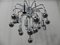 Lampada Sputnik vintage con 9 punti luce, Immagine 15