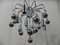 Vintage Sputnik Lamp with 9 Light Points 15