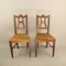 Austrian Rural Plum Wood Chairs, 1820s, Set of 2 1