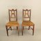 Austrian Rural Plum Wood Chairs, 1820s, Set of 2, Image 1