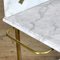 Antique Wash Stand in Brass and Marble, 1880, Image 7