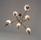 Italian Opaline Glass Chandelier, 1950s, Image 4