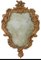 19th Century Sagomated Wooden Mirror in Carved Wooden Leaves and Flowers 1
