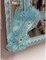 Miroir Rectangulaire Vénitien à Sculpture à Main Floréal Bleu Clair par Simoeng 8