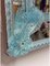 Venetian Rectangular Light-Blue Floreal Hand-Carving Mirror by Simoeng 8